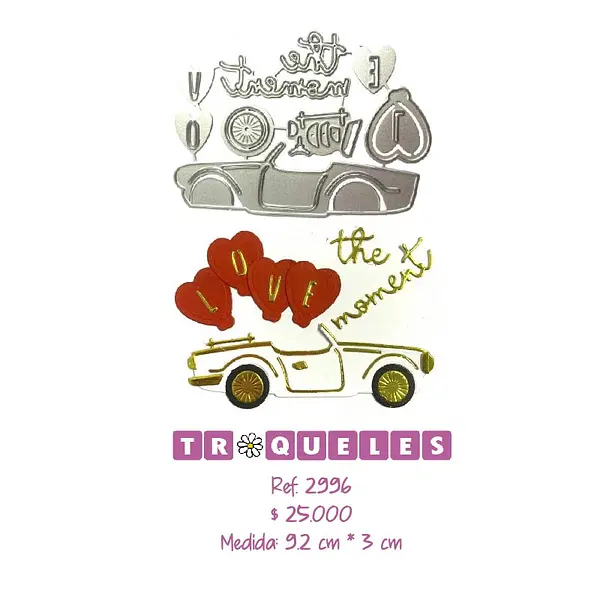 2996 Troquel Carro Love