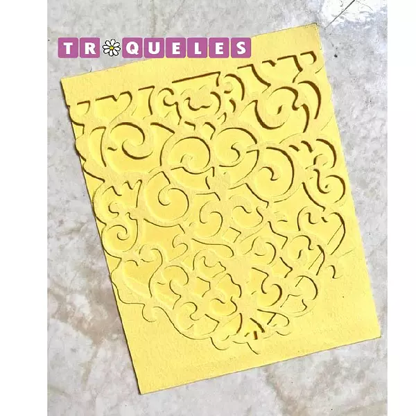 T1516 Troquel Tapa Para Invitación