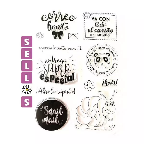 164 Sello Correo Bonito