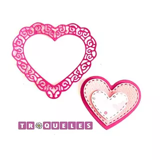 090 Troquel De Corazones