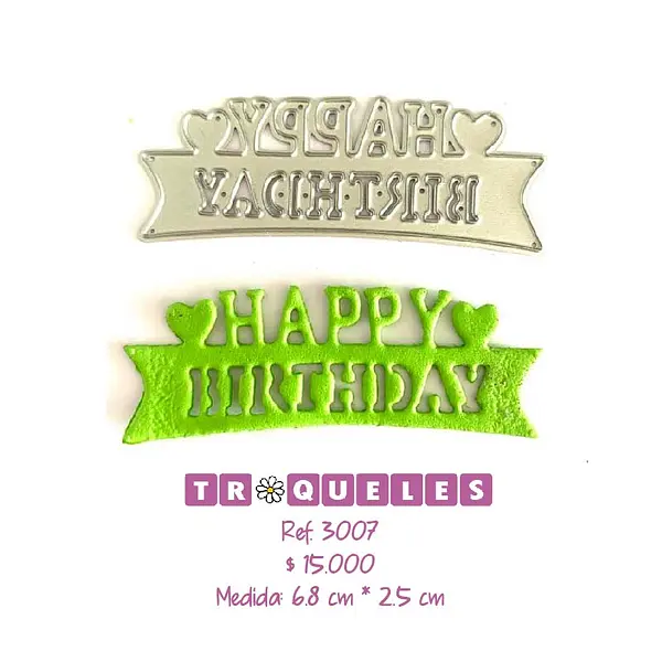 3007 Troquel Happy Birthday