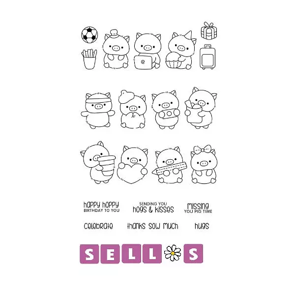 322 Sello Caritas de Cerditos