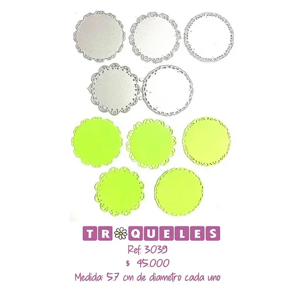 3039 Troquel Blondas * 5 Pz