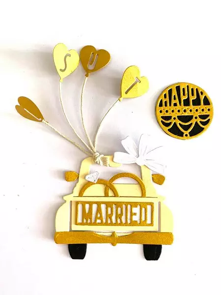 3034 Troquel Accesorios de Novios para Carros