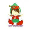 T3055 Troquel Bebe Duende Navidad