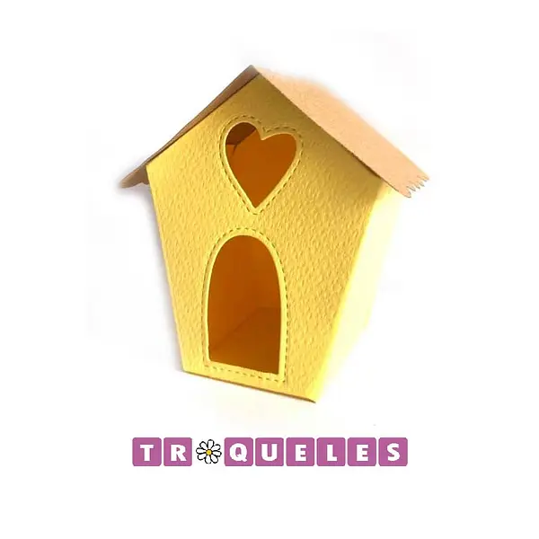 3043 Troquel Caja Casa de Pájaros