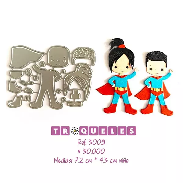 3009 Troquel Niños Superman