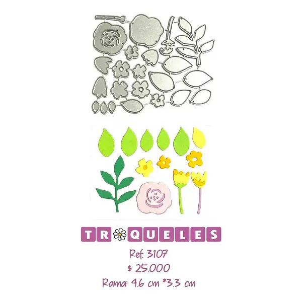 3107 Troquel Flores Varias