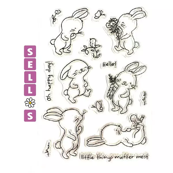 329 Sello Conejitos