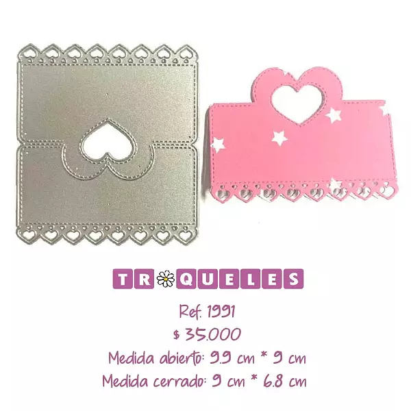 T1991 Troquel Solapa Corazón