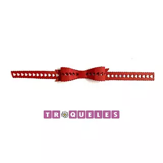 3124 Troquel Tira de Moño Corazones