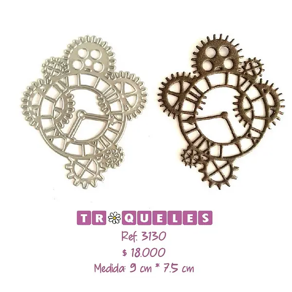 3130 Troquel Reloj y Engranajes