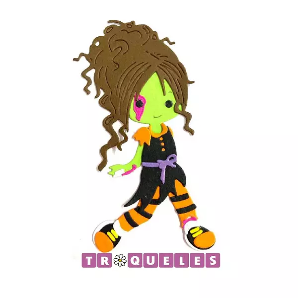 3141 Troquel Niña Halloween