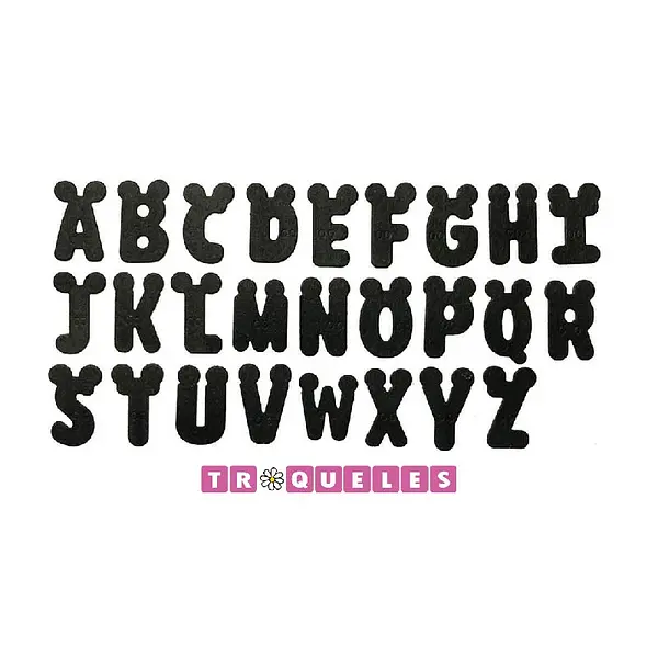 T2656 Troquel Letras De Mickey
