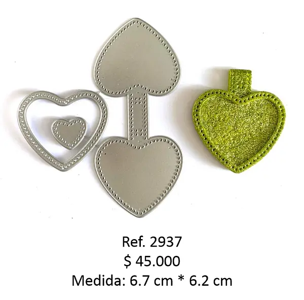 2937 Troquel Llavero Corazón