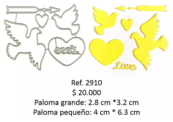 2910 Troquel Palomas