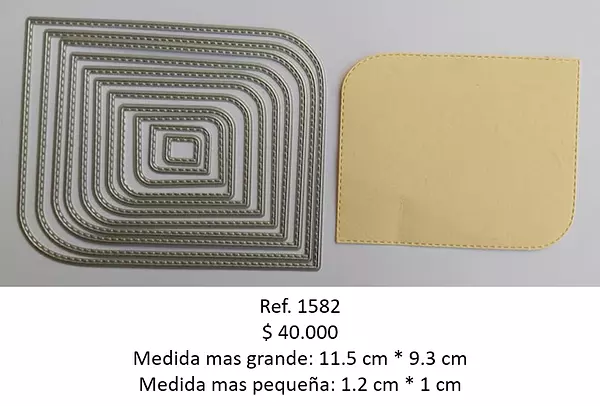 T1582 Troquel Rectángulos