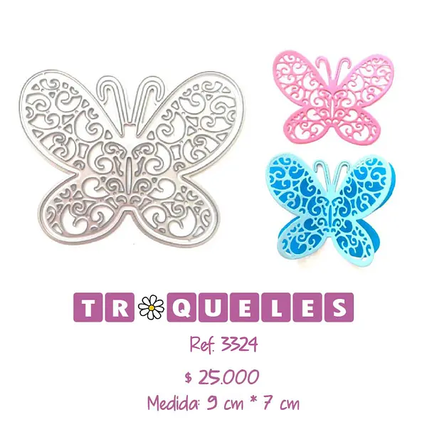 3324 Troquel Mariposa