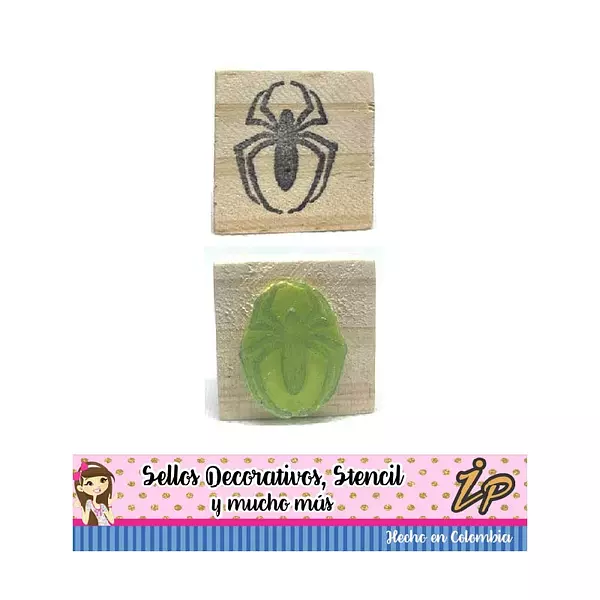 Sello Madera Araña