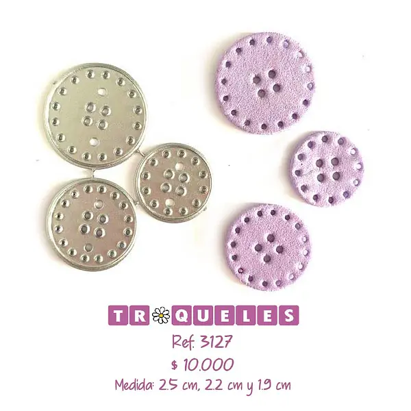 3127 Troquel Botones