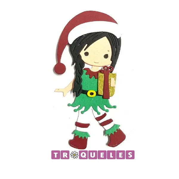 3167 Troquel Duendes Navidad