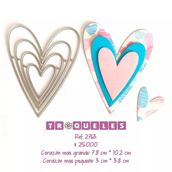 2763 Troquel Corazones