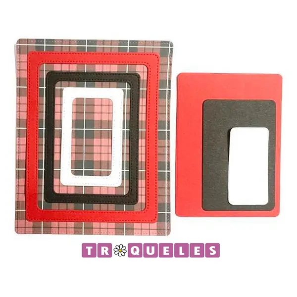 T1838 Troquel Rectangulos De Marco