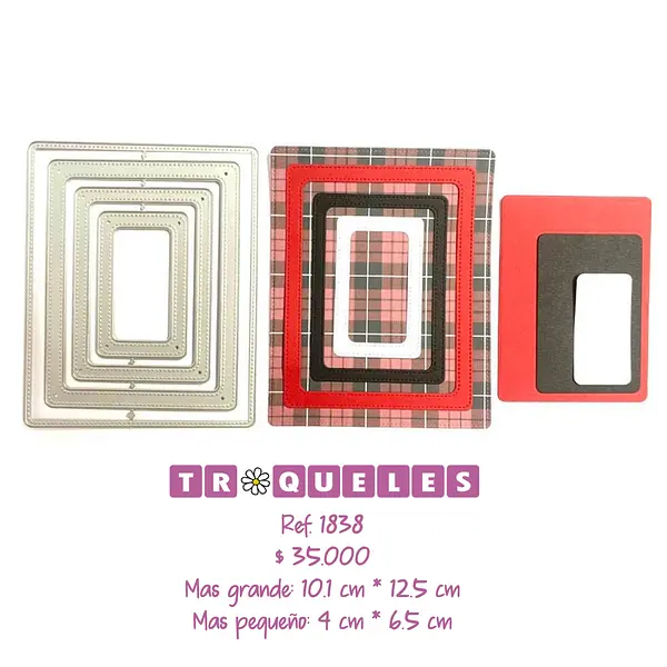 T1838 Troquel Rectangulos De Marco