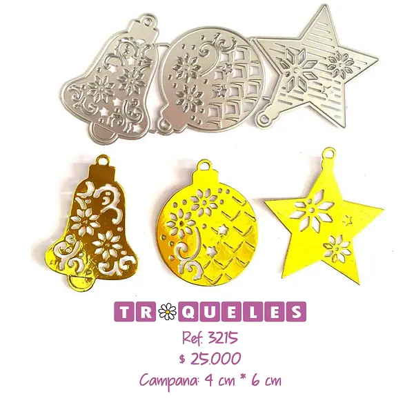 3215 Troquel Figuras Navidad