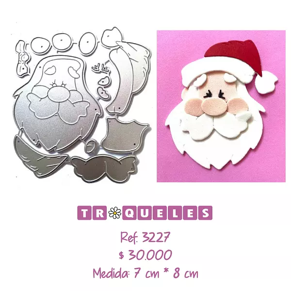 3227 Troquel Papa Noel