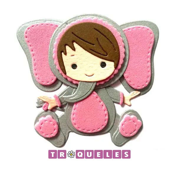 3236 Troquel Bebe Elefante