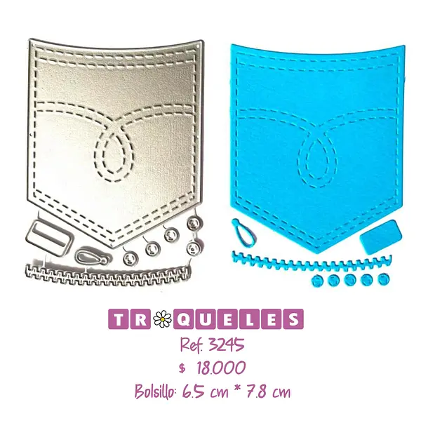 3245 Troquel Bolsillo