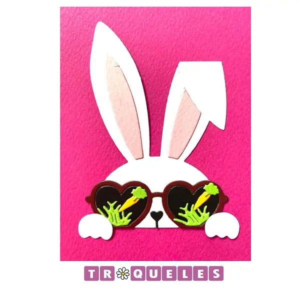 3256 Troquel Conejo con Gafas