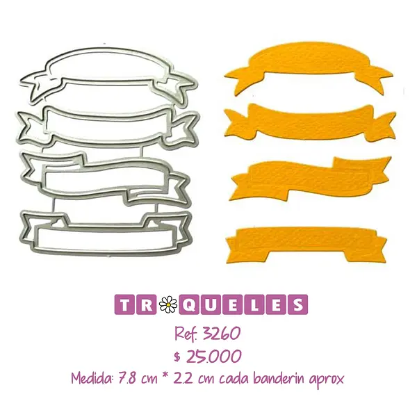 3260 Troquel Banderines