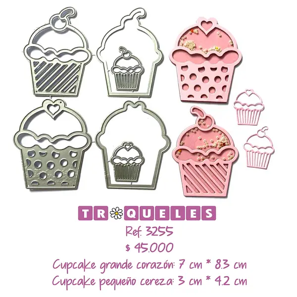 3255 Troquel Cupcakes