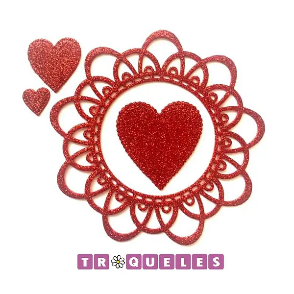 3294 Troquel Blonda y Corazones
