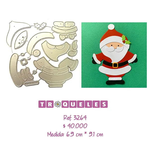 3264 Troquel Papá Noel