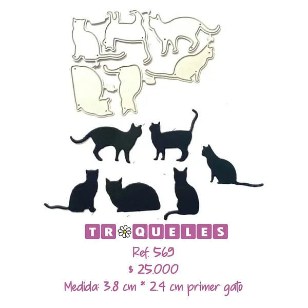 T0569 Troquel Gatos