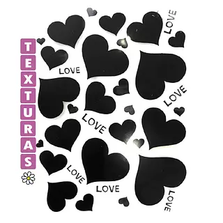 110 Carpeta de Relieve Corazones