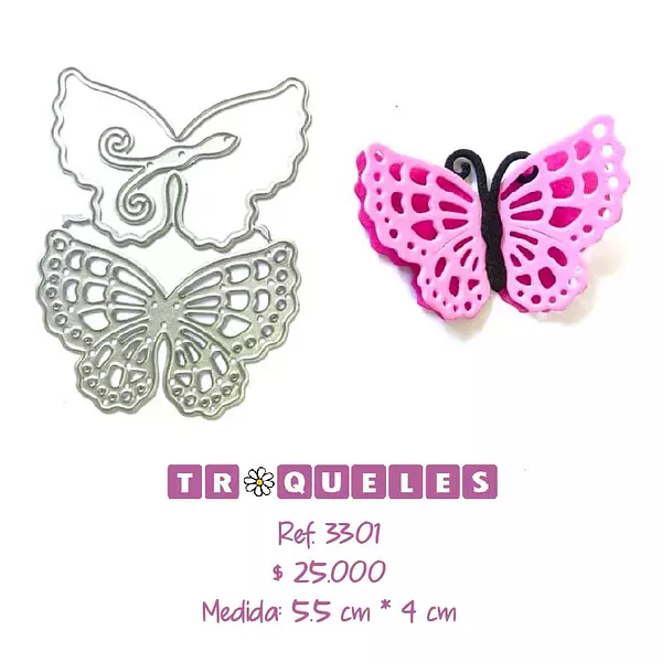 3301 Troquel Mariposas