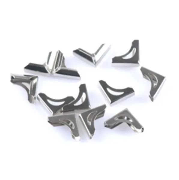 Esquinero Plateado Pequeño * 12 Pz
