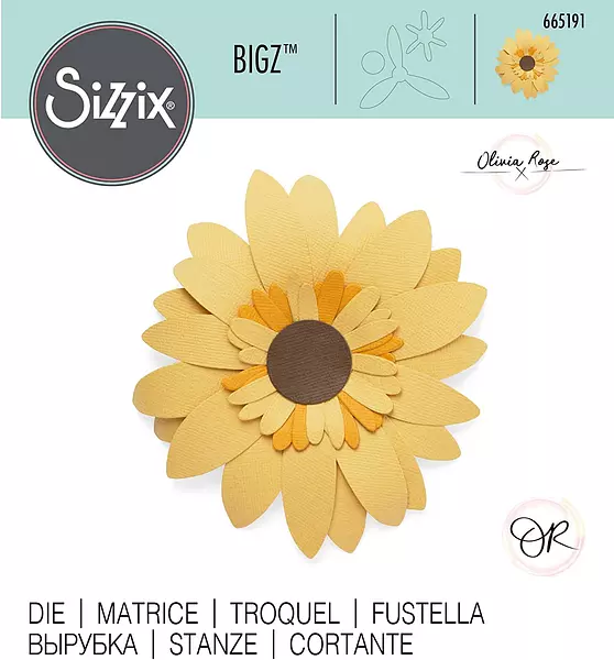 Troquel Bigz Girasol Grande