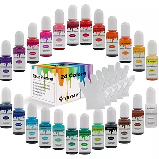 24 Pigmentos Transparentes Para Resina