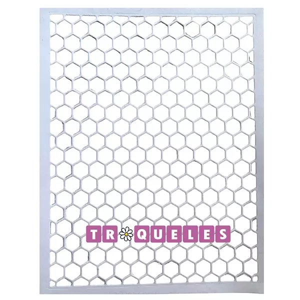 3814 Troquel Fondo Malla Hexagonal