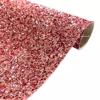 Cuerina Glitter Aventurina Rosado Fuerte