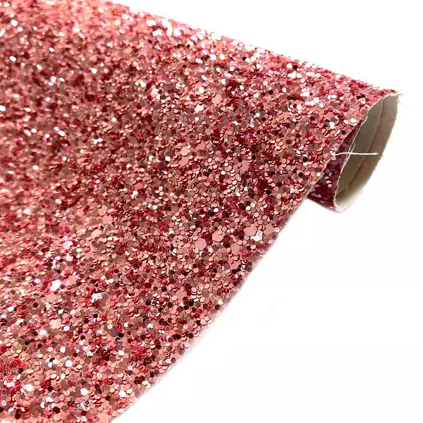Cuerina Glitter Aventurina Rosado Fuerte