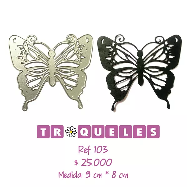 T0103 Troquel Mariposa