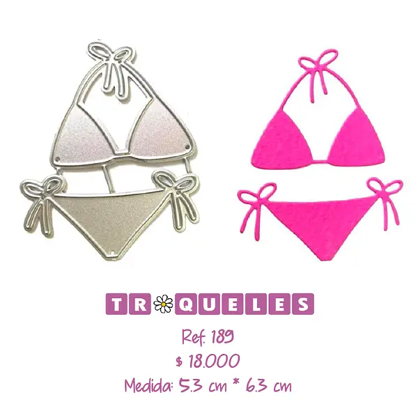 T0189 Troquel Vestido De Baño