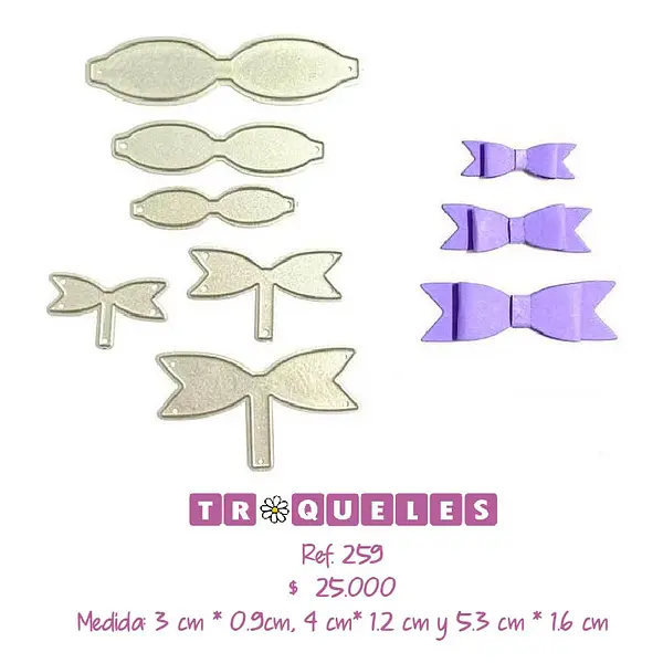 T0259 Troquel Moñitos