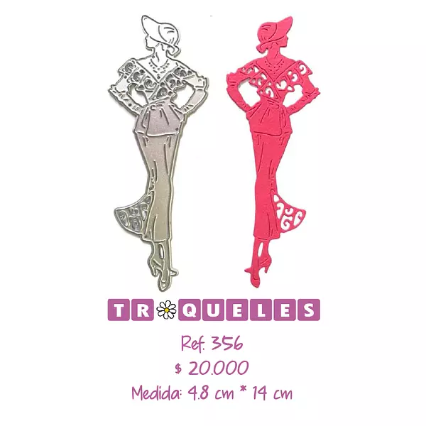 T0356 Troquel Dama Antigua
